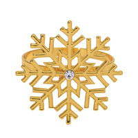 Christmas Casual Vacation Snowflake Alloy Home Daily Napkin Ring