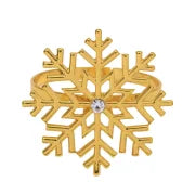 Christmas Casual Vacation Snowflake Alloy Home Daily Napkin Ring