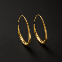 Beauteast Fluid Open Hoop Earrings