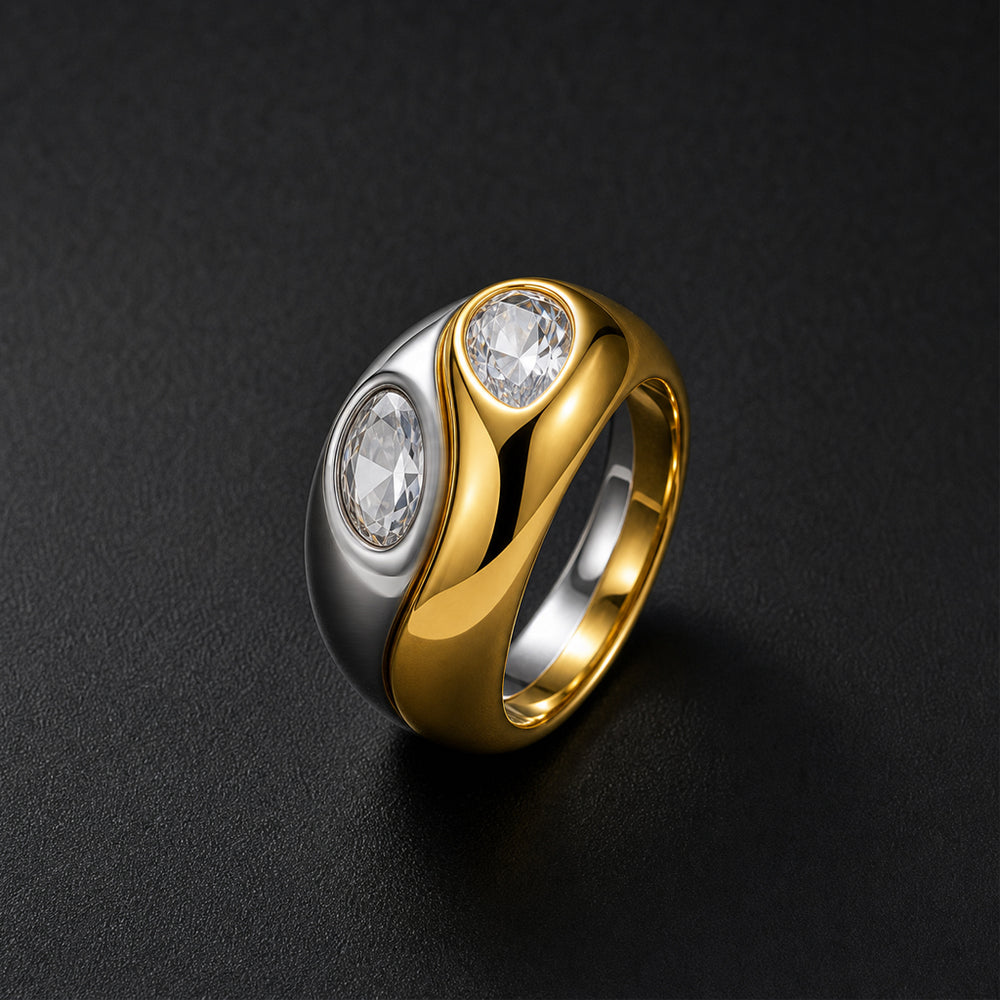 Beauteast Dual Form Ring Set