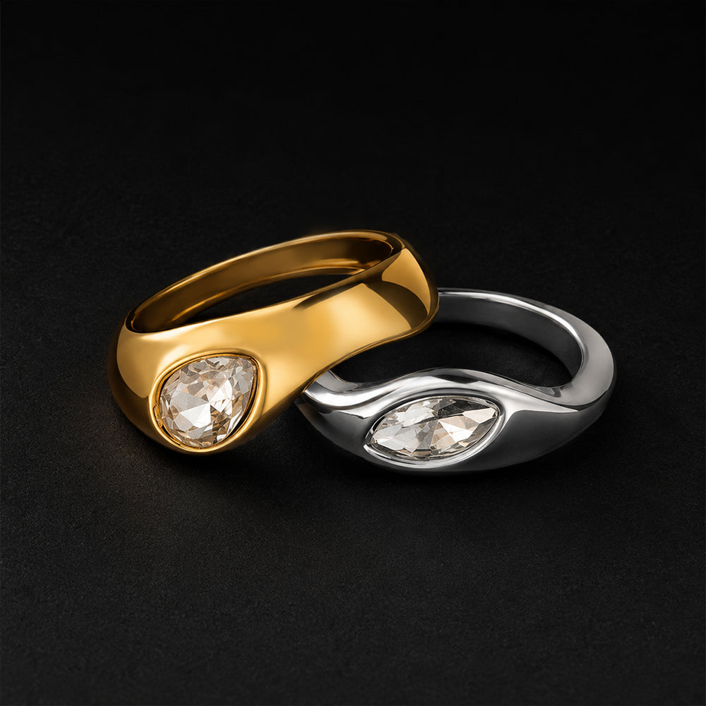 Beauteast Dual Form Ring Set