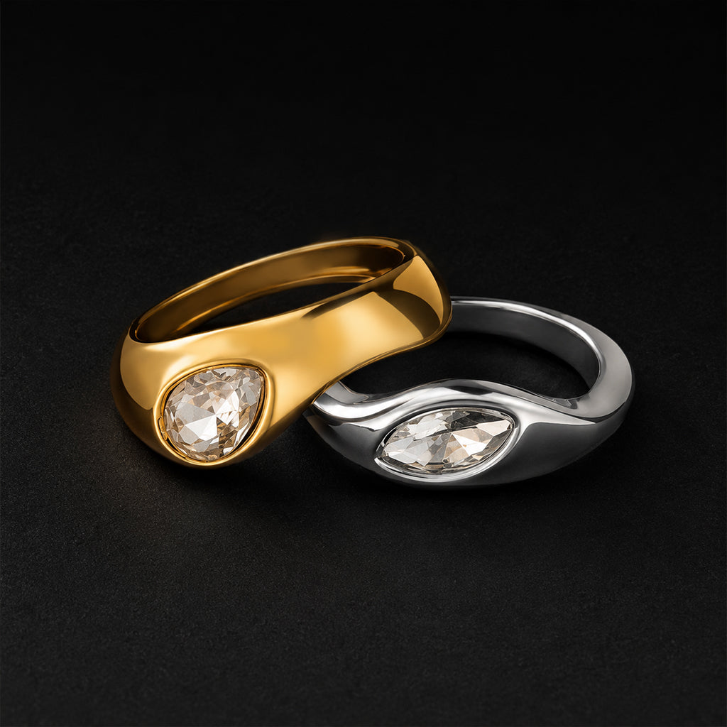 Beauteast Dual Form Ring Set