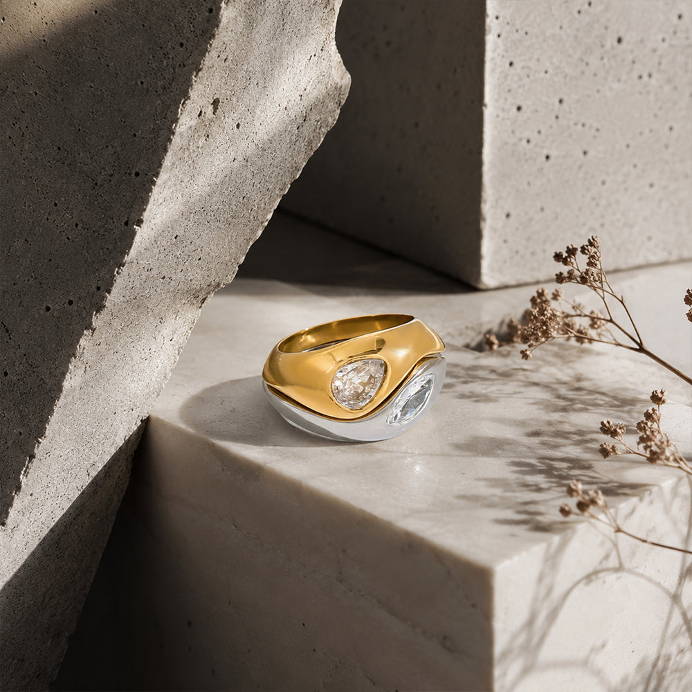 Beauteast Dual Form Ring Set