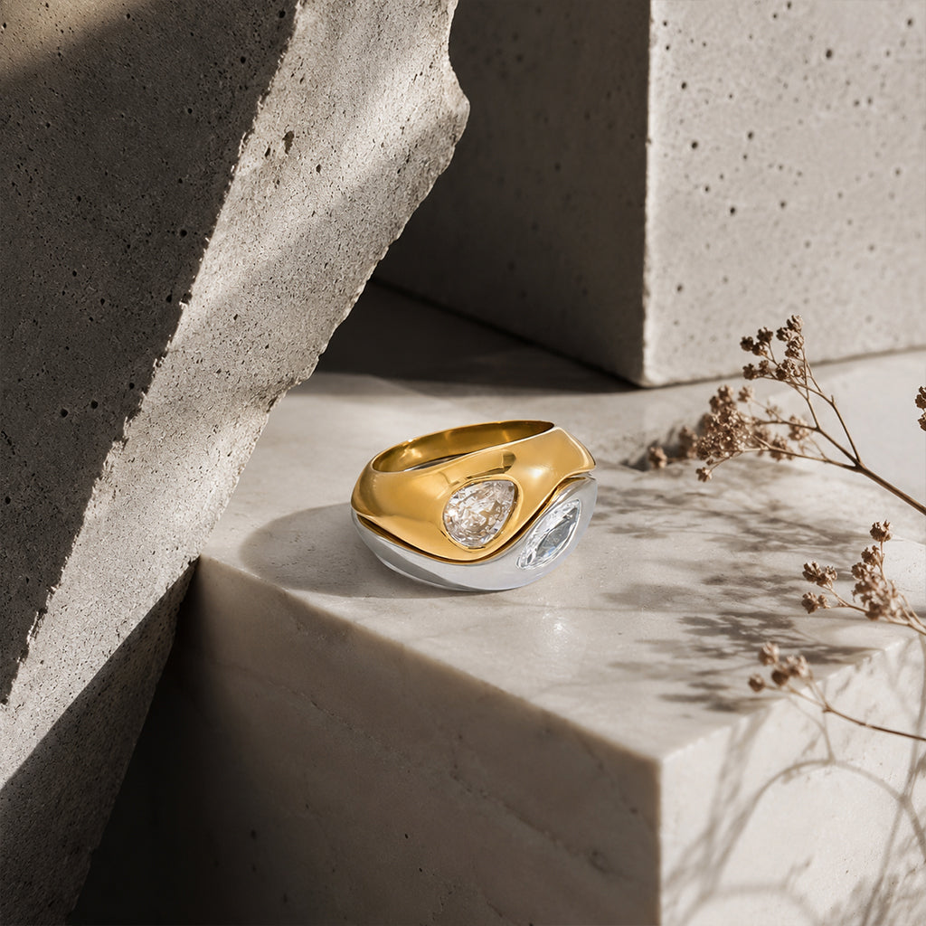 Beauteast Dual Form Ring Set
