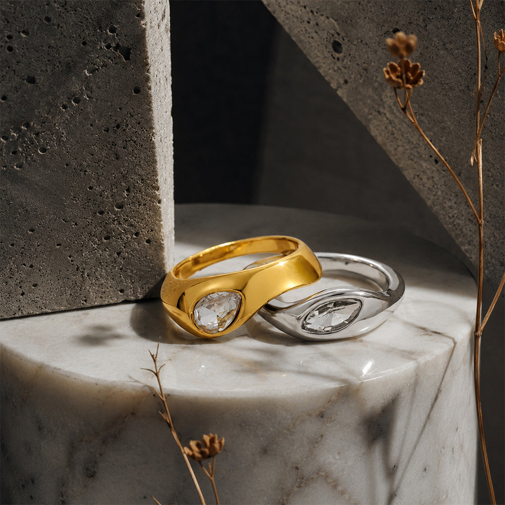 Beauteast Dual Form Ring Set