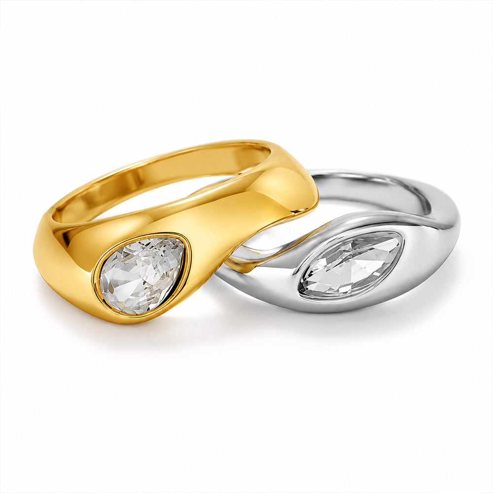 Beauteast Dual Form Ring Set