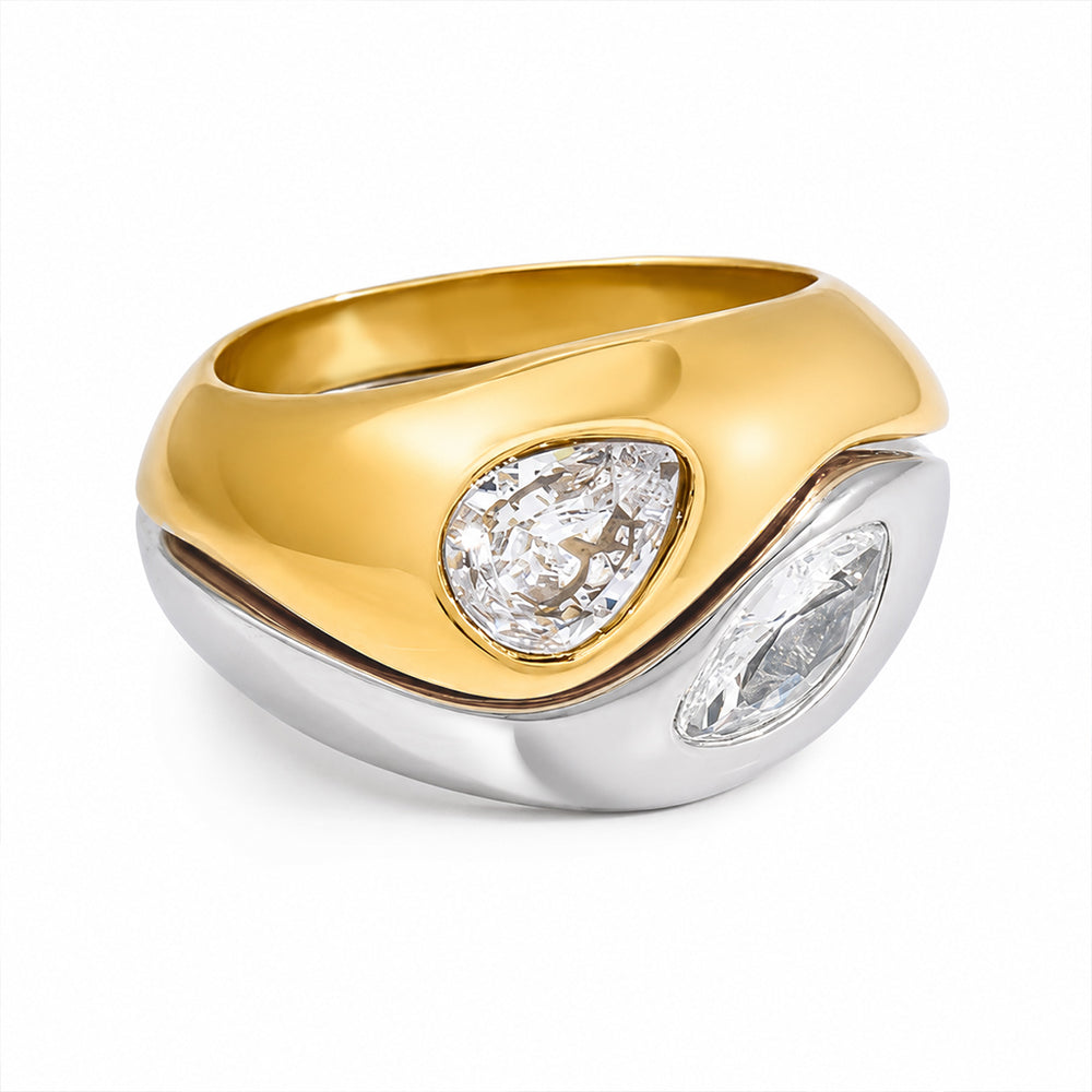 Beauteast Dual Form Ring Set
