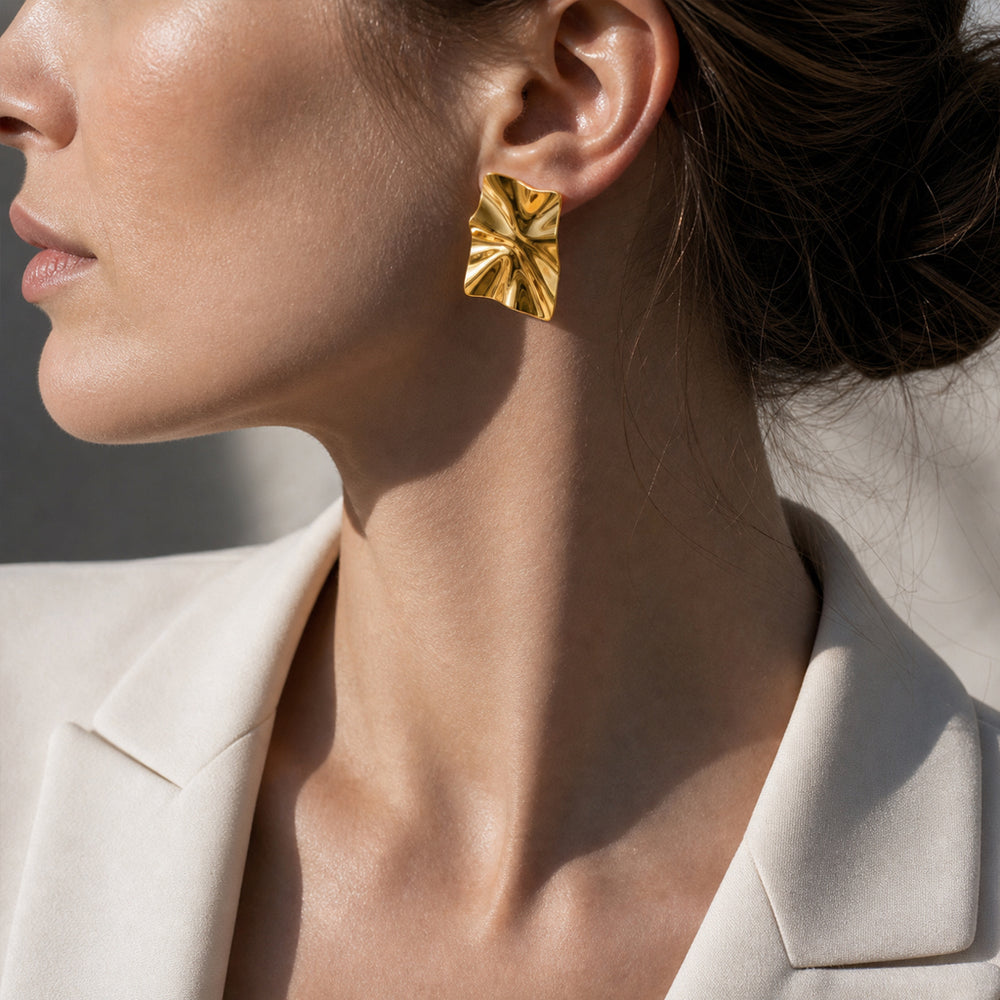 Beauteast Folded Form Earrings