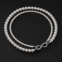 Beauteast Double Strand Pearl Necklace