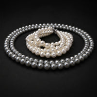 Beauteast Double Strand Pearl Necklace