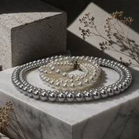Beauteast Double Strand Pearl Necklace