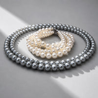 Beauteast Double Strand Pearl Necklace