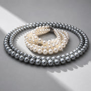 Beauteast Double Strand Pearl Necklace