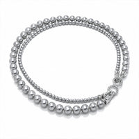 Beauteast Double Strand Pearl Necklace