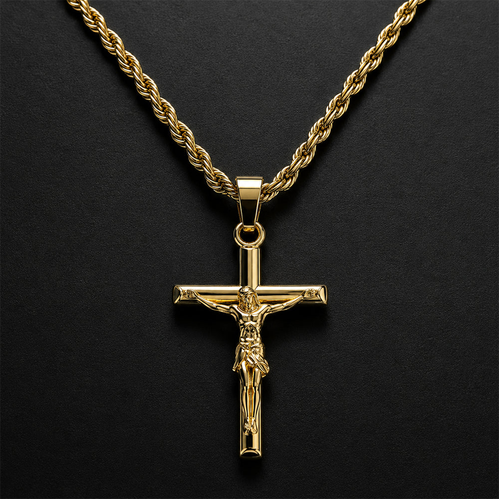 Beauteast Crucifix Pendant Necklace