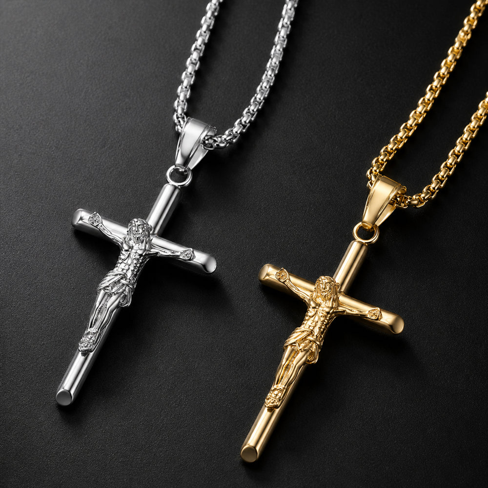 Beauteast Crucifix Pendant Necklace