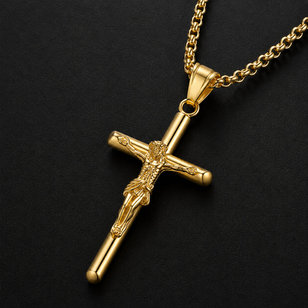 Beauteast Crucifix Pendant Necklace