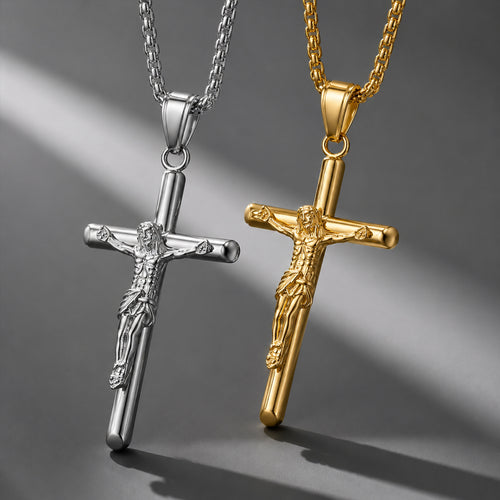 Beauteast Crucifix Pendant Necklace