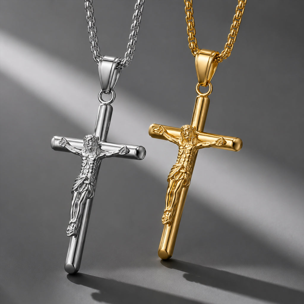 Beauteast Crucifix Pendant Necklace