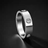 Beauteast Orbit Stone Band Ring
