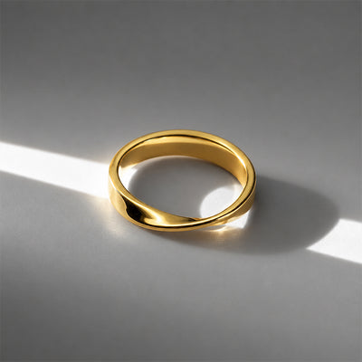 Beauteast Soft Twist Band Ring