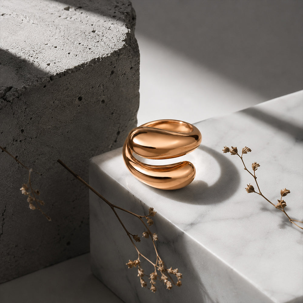 Beauteast Fluid Dome Wrap Ring