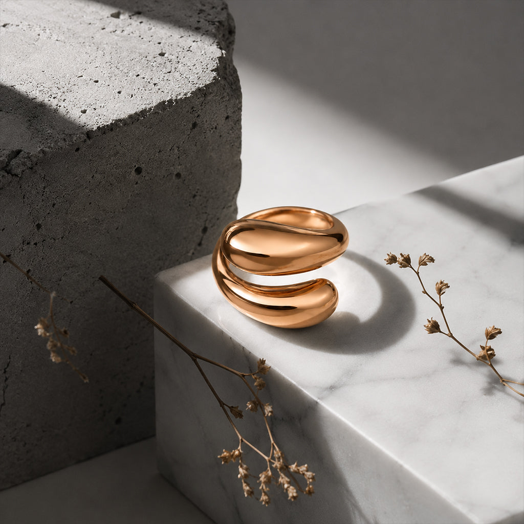 Beauteast Fluid Dome Wrap Ring