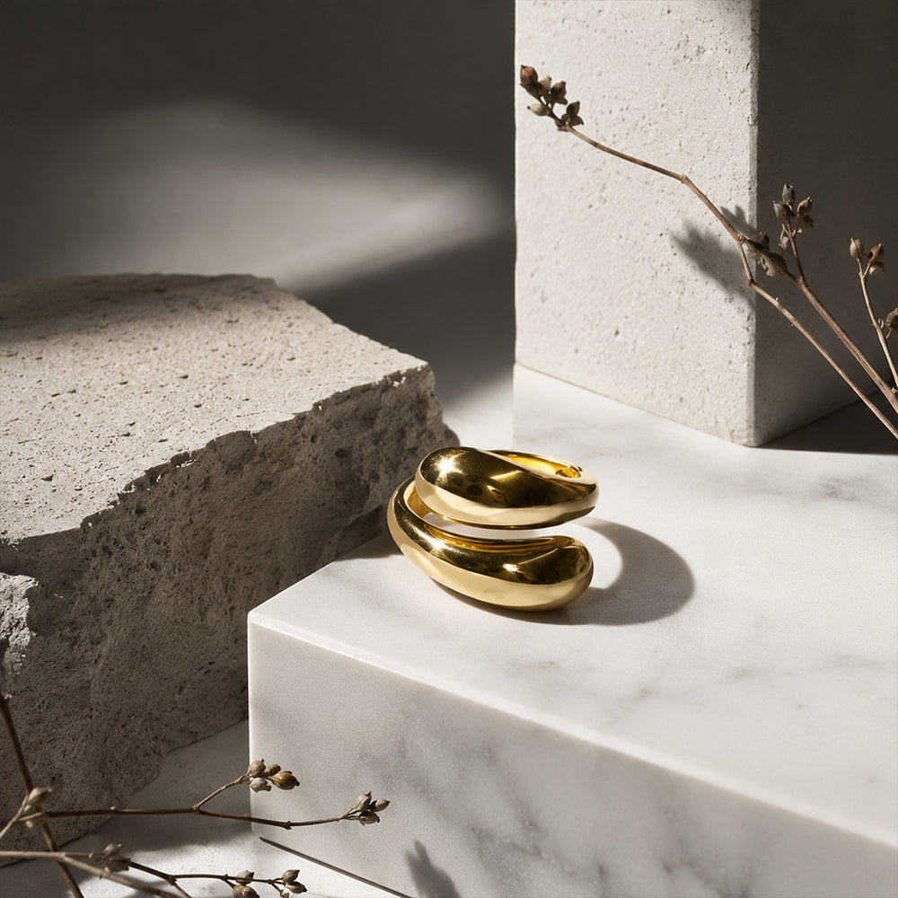 Beauteast Fluid Dome Wrap Ring