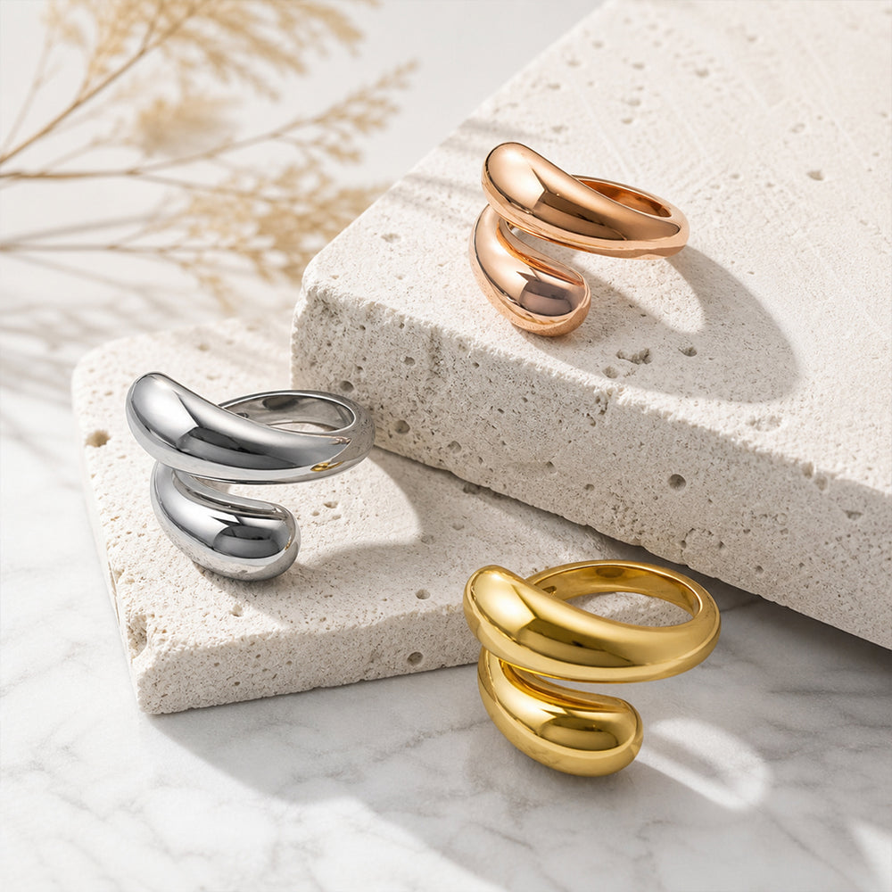 Beauteast Fluid Dome Wrap Ring