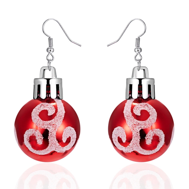1 Pair Cute Star Stripe Snowflake Resin Ear Hook