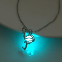 Luminous Hollow Snowflake Pendant Necklace