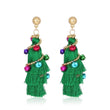 G57 Silver Tassel Earrings
