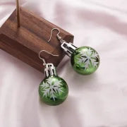 1 Pair Cute Star Stripe Snowflake Resin Ear Hook
