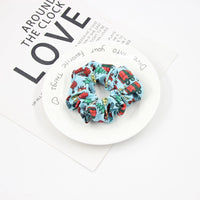 Christmas Cute Women's Color Block Rib-Knit Hair Tie