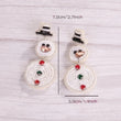 |1 Pair Bead Snowman Stud Earrings