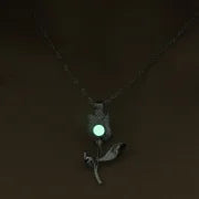 Luminous Hollow Snowflake Pendant Necklace