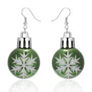 1 Pair Cute Star Stripe Snowflake Resin Ear Hook