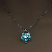 Luminous Hollow Snowflake Pendant Necklace